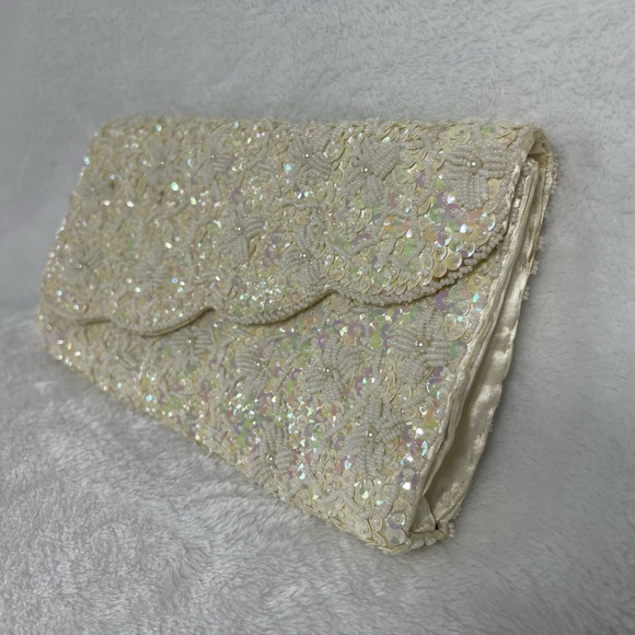 Bon Soir vintage clutch sequence beaded - Picture 1 of 10